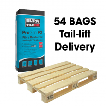 Ultra Tile Fix ProGrip FX Fibre Reinforced Semi-Rapid Flexible S1 Adhesive Grey 20kg Full Pallet (54 Bags Tail Lift)